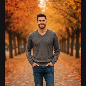 Tommy John Charcoal V-Neck Sweater